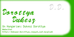 dorottya dukesz business card